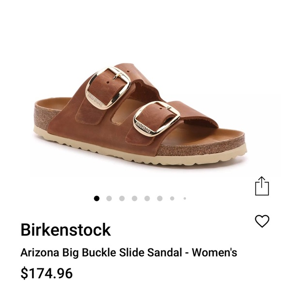 Birkenstock Arizona Big Buckle Cognac Leather Sandals (size 40/9-9.5) - Picture 6 of 6